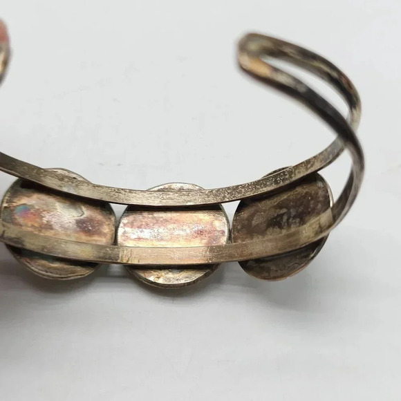 Southwestern Silver Snake Eyes Turquoise Squash Necklace Earrings Cuff Bracelet - Picture 4 of 16